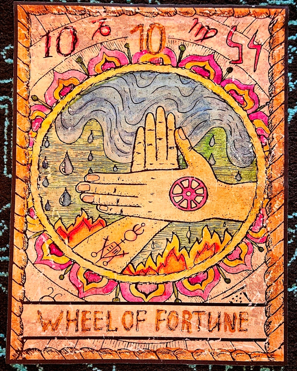 🜃 Velvet Tarot Tapestry — 11x17 inches