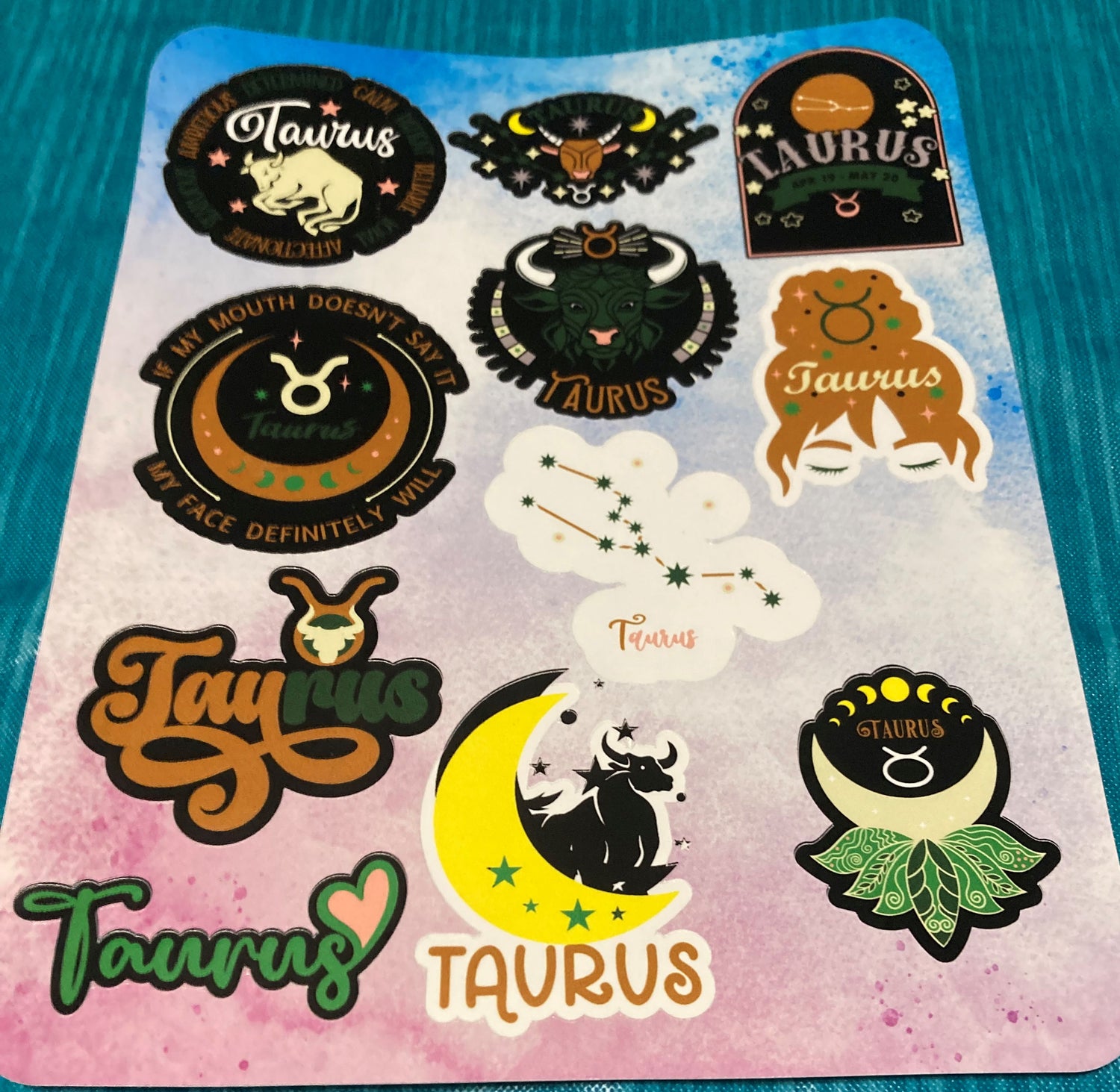 Handmade Astrological Sticker Packs