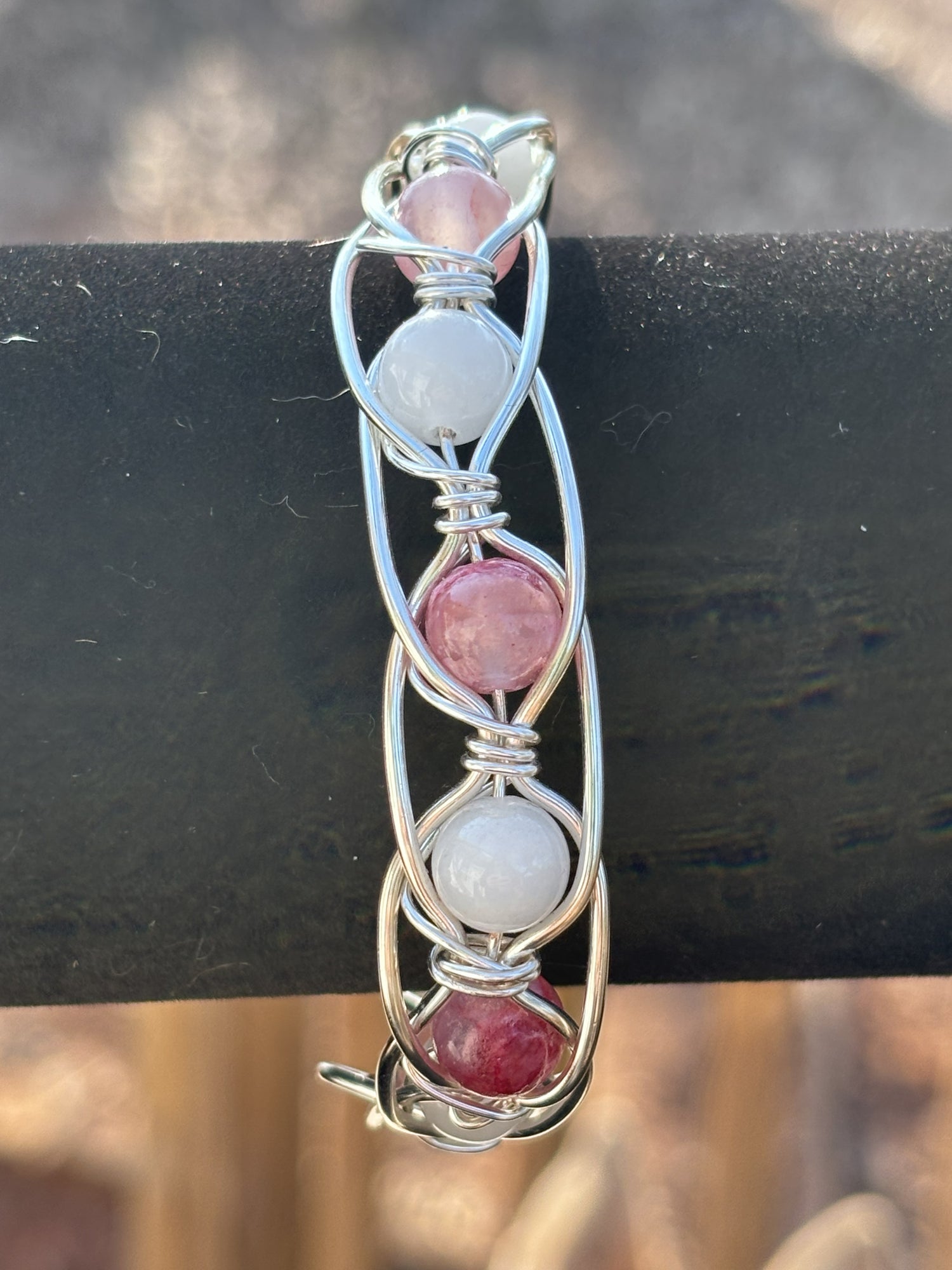 Lunar Bloom Wire Wrapped Cuff