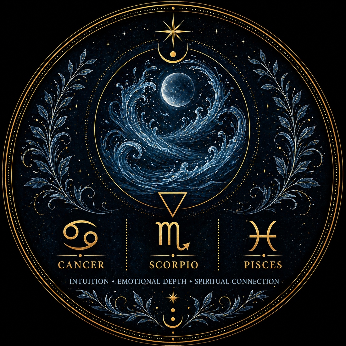Water Signs – Zodiac Spell Oils 🌊 Cancer • Scorpio • Pisces 🌊
