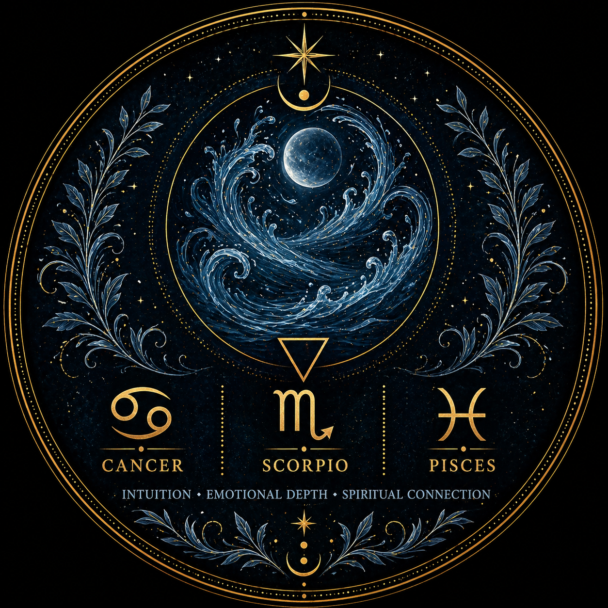 Water Signs – Zodiac Spell Oils 🌊 Cancer • Scorpio • Pisces 🌊